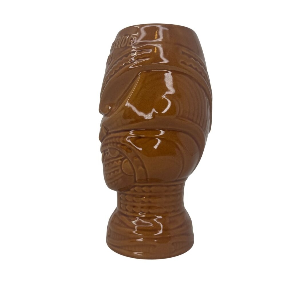 Vintage Jekyll and Hyde Club NYC Tiki Bar Mug Brown Tumbler Hawaiian Luau Glossy - Picture 3 of 8
